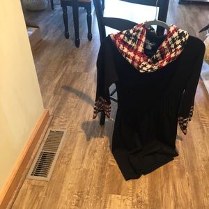 Jessica Howard Black Sweater Dress